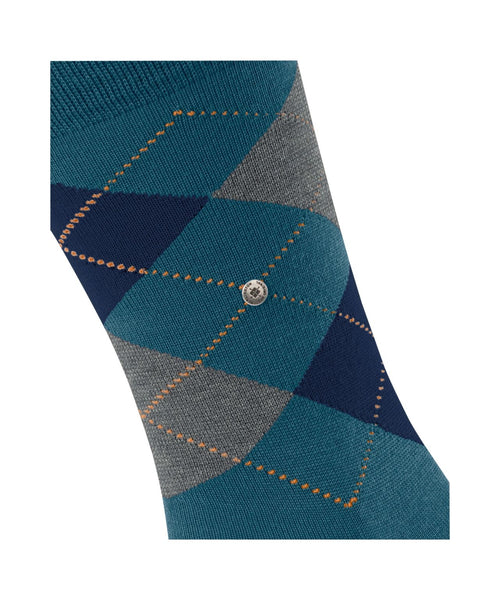 Burlington Edinburgh Heren Sokken | Blauw