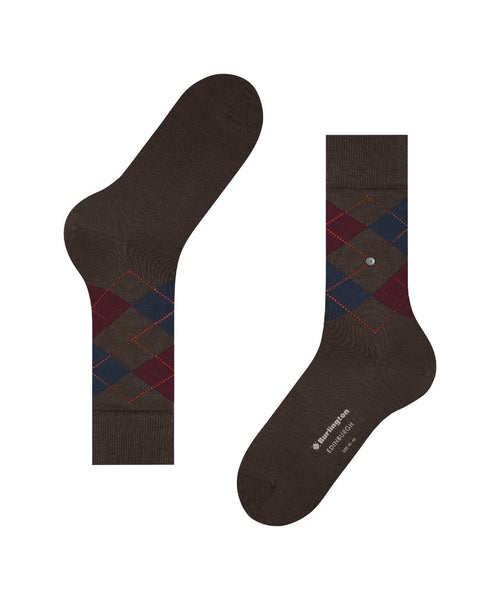 Burlington Edinburgh Heren Sokken | Bruin
