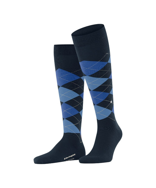 Burlington Edinburgh Heren Kniekousen | Blauw