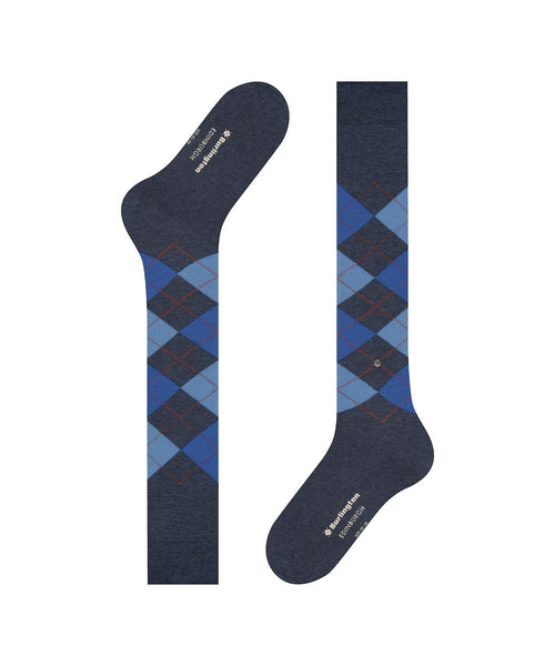 Burlington Edinburgh Heren Kniekousen | Blauw