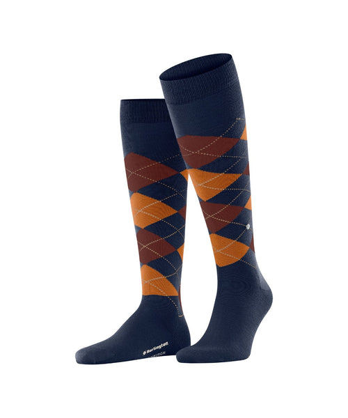 Burlington Edinburgh Heren Kniekousen | Blauw