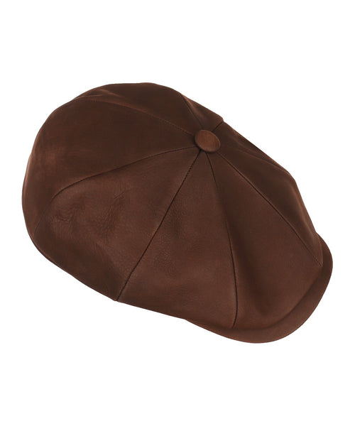 Ballon Cap Leer | Bruin