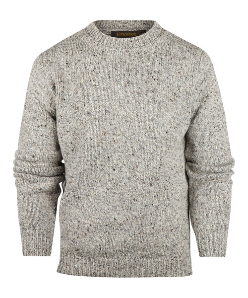 Fisherman Ronde Hals Pullover | Bruin