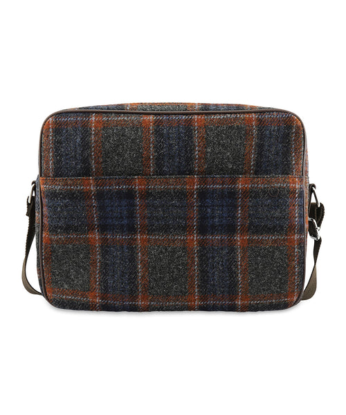 Harris Tweed Messenger Bag | Blue