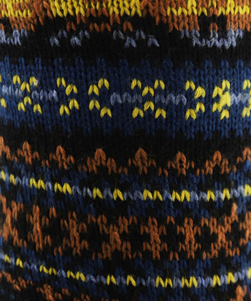 Sokken Fairisle Heavyweight | Zwart