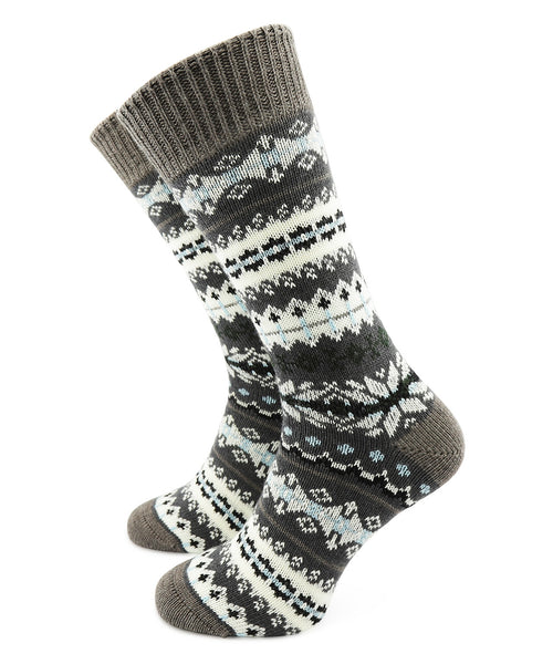 Sokken Fairisle Heavyweight | Grijs