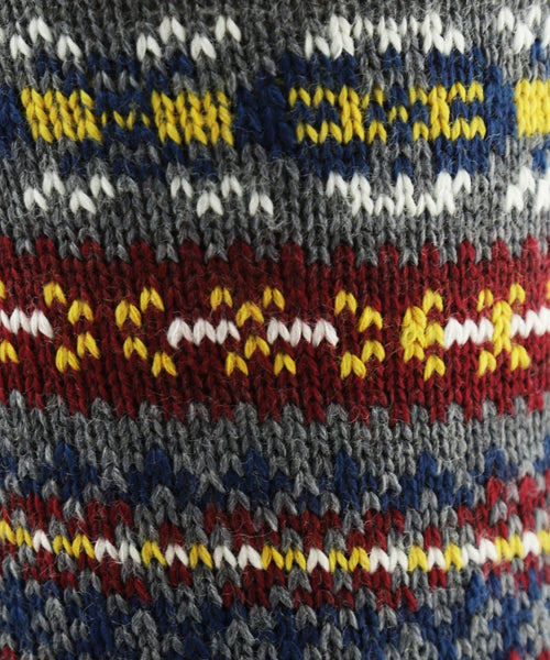 Sokken Fairisle Heavyweight | Antraciet Grijs