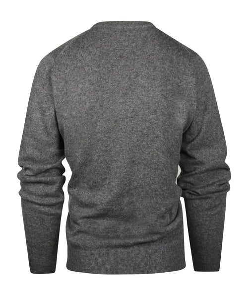 Ronde Hals Cashmere Pullover | Grijs