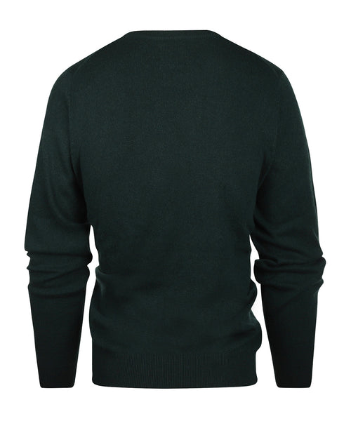 Ronde Hals Cashmere Pullover | Groen