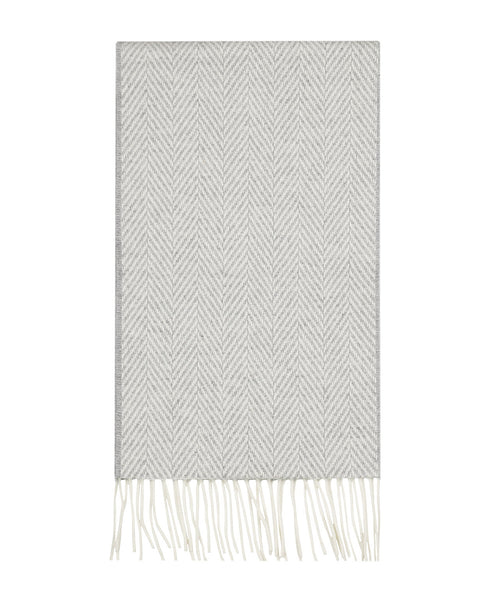 Lamsbswool/Cashmere Sjaal | Licht Grijs