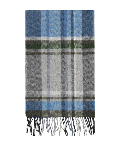 Lambswool Sjaal 30X210CM | Blauw