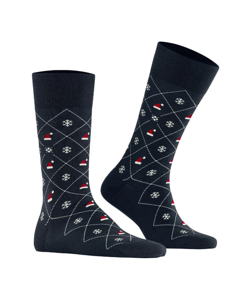 Burlington X-Mas Argyle sock | Blue