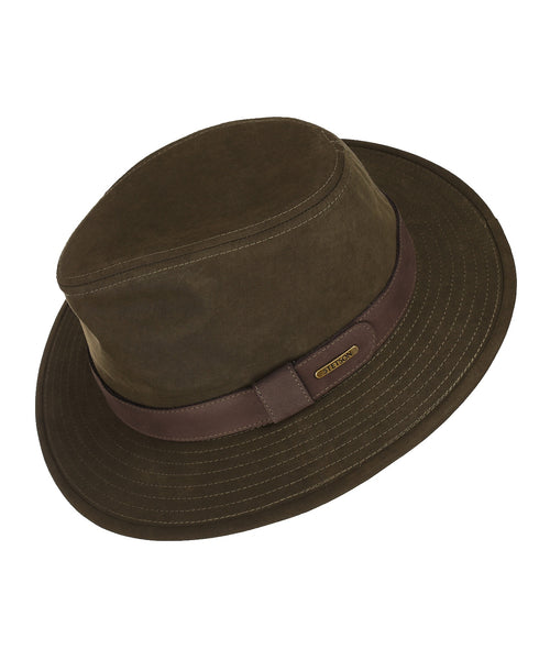 Stetson Traveller Waxed Cotton WR | Olijf Groen