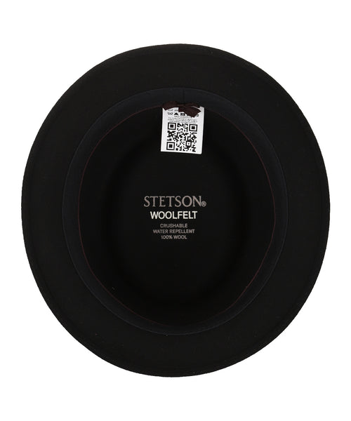 Stetson Pork Pie Woolfelt | Zwart