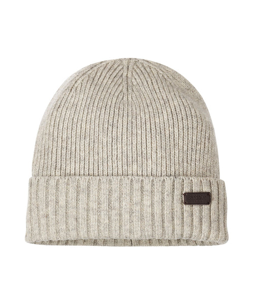 Barbour Carlton Beanie Hat | Light Grey