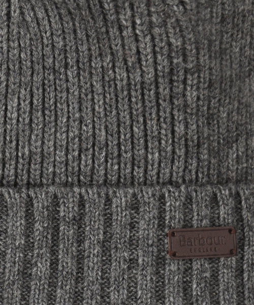 Barbour Carlton Beanie Hat | Grey