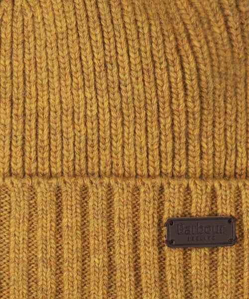 Barbour Carlton Beanie Hat | Geel