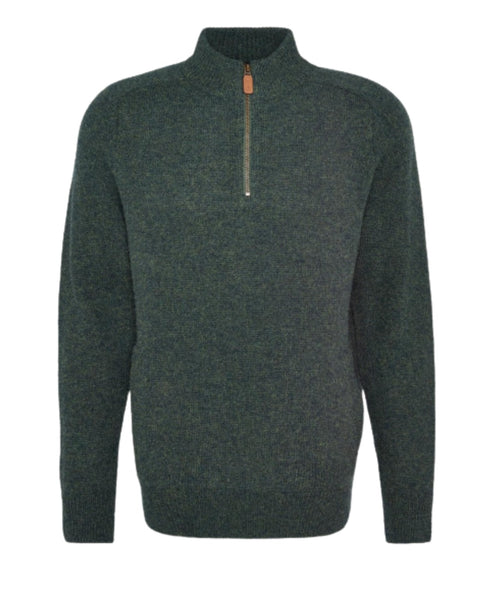 Barbour Talder Half Zip Knitted | Green