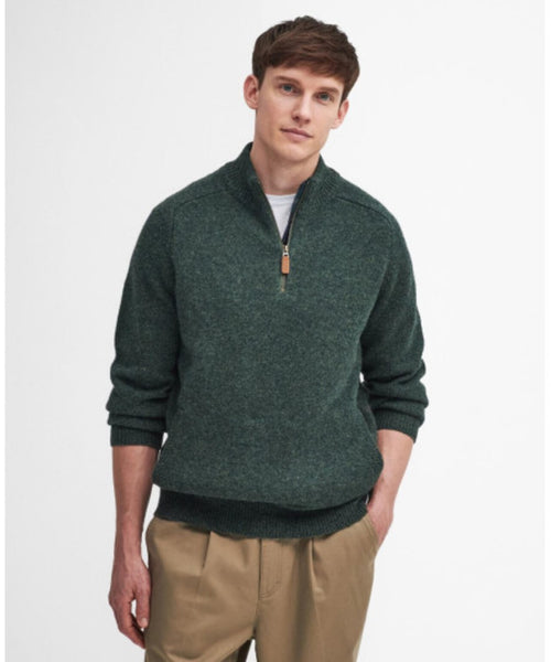 Barbour Talder Half Zip Knitted | Green