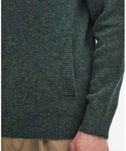 Barbour Talder Half Zip Knitted | Green