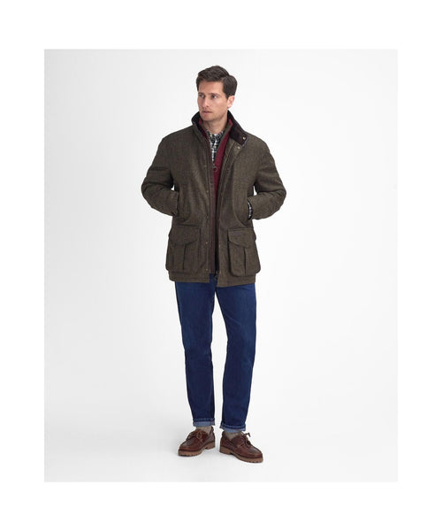 Barbour Hereford Tweed Wool Jacket | Groen