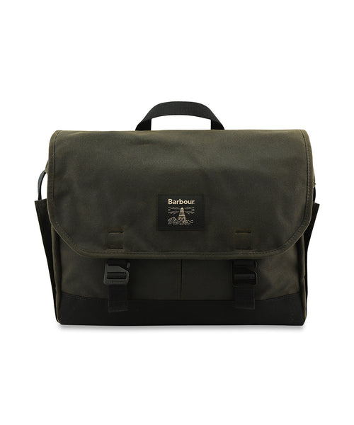 Barbour Field Wax Messenger | Groen