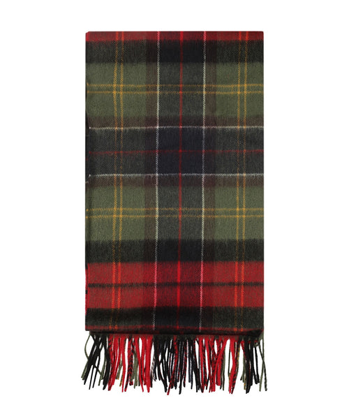 Barbour Brack Patchwork Tartan Scarf | Rood