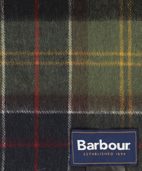 Barbour Brack Patchwork Tartan Scarf | Rood