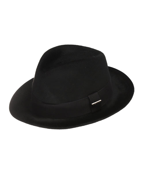 Stetson Fedora Woolfelt Suede | Zwart