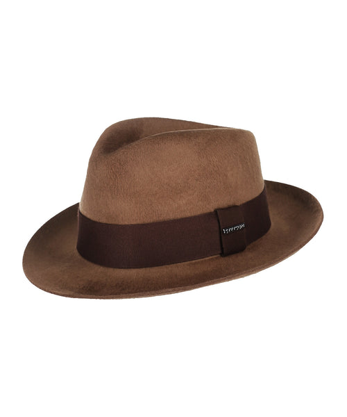 Stetson Fedora Woolfelt Suede | Bruin