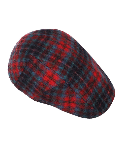 Stetson Ivy Cap Check Wool | Blauw