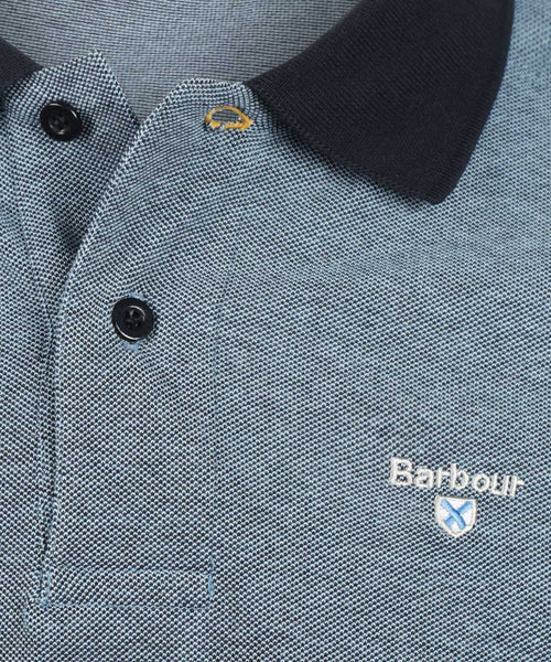 Barbour Polo Essential Sports Mix | Nacht Blauw