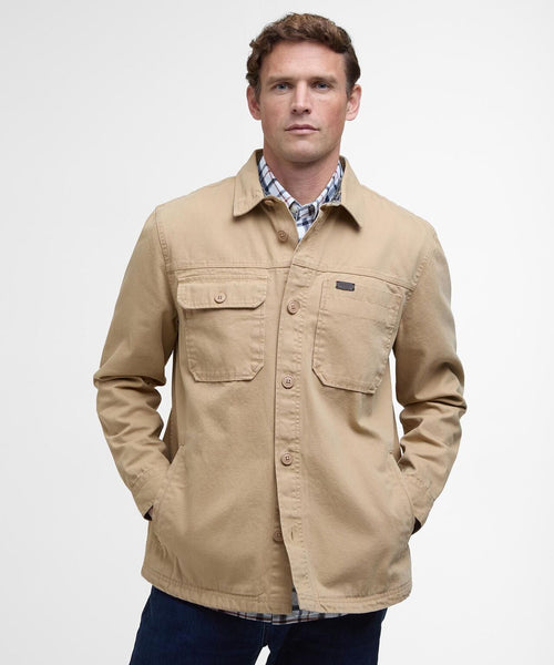 Barbour Lingfield Canvas Overshirt | Beige