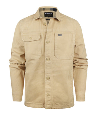 Barbour Lingfield Canvas Overshirt | Beige