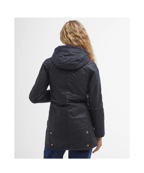 Barbour Bower Wax Jacket Dames | Navy Blauw