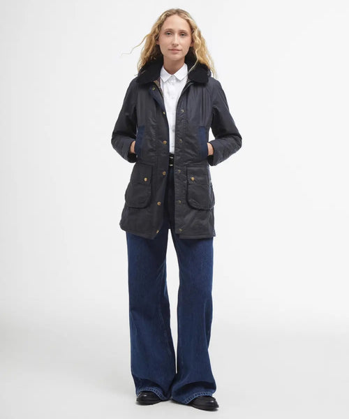 Barbour Bower Wax Jacket Women | Navy Blue