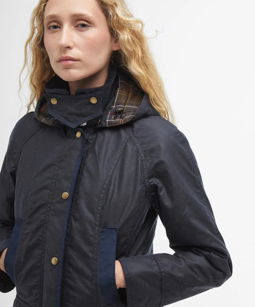 Barbour Bower Wax Jacket Women | Navy Blue