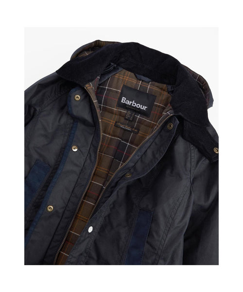 Barbour Bower Wax Jacket Dames | Navy Blauw