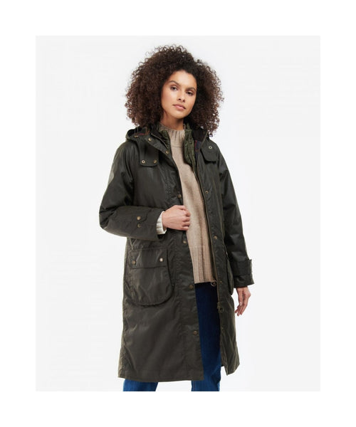 Barbour Cannich Wax Jacket Dames | Olive