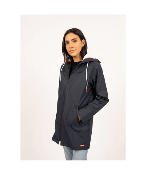 Saint James Emma Rain Coat Dames | Navy Blauw