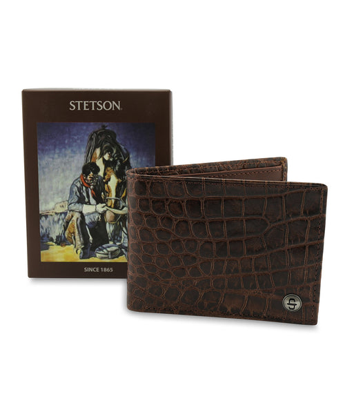 Stetson Croco Embossed Wallet | Bruin