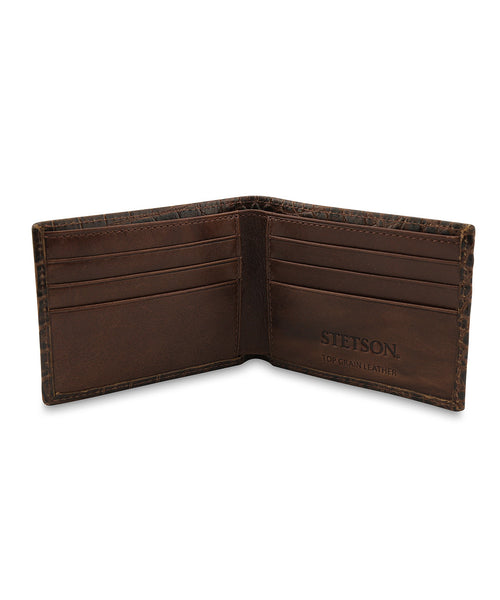 Stetson Croco Embossed Wallet | Bruin