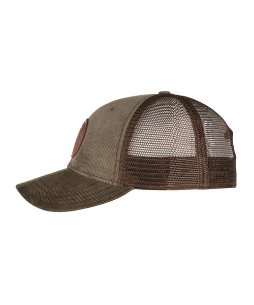 Stetson Baseball Cap Leather Patch | Olijf Groen