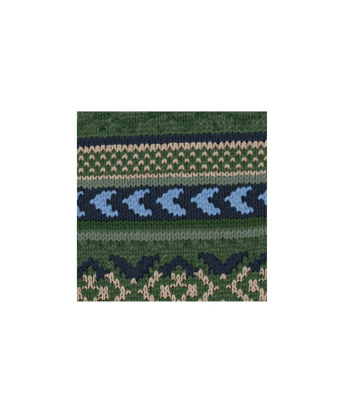 Burlington Fair Isle Sock | Green