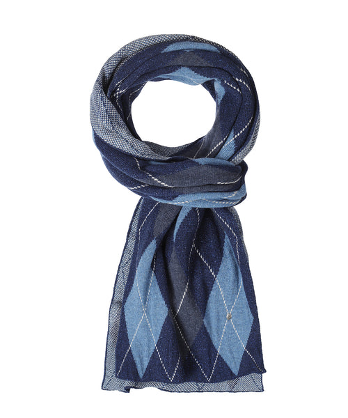 Burlington Brit Chic Dames Sjaal | Blauw