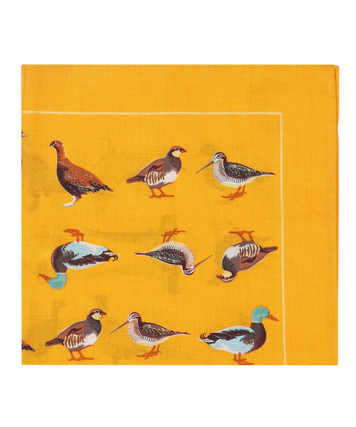 Zakdoek Birds | Oranje